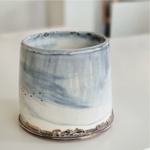 Lys Nat blå vase