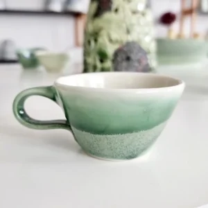 Grøn espresso keramik kop