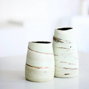 Sårbar grøn vase