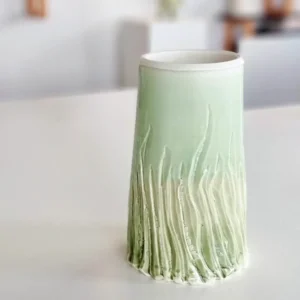 Grøn Vase Ukultiveret keramikvase